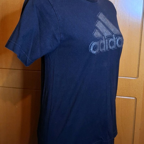 Adidas T-shirt used, size S, black and gold