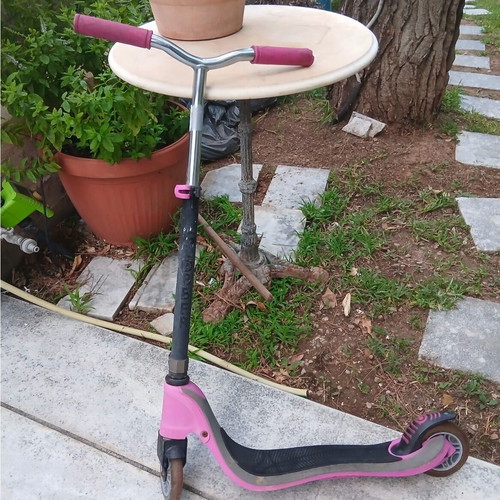 Globber Flow 125 Scooter used, fuchsia/pink, adjustable height