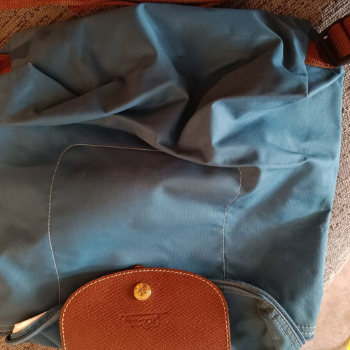 Longchamp Les Pliages Backpack like new, blue, waterproof material
