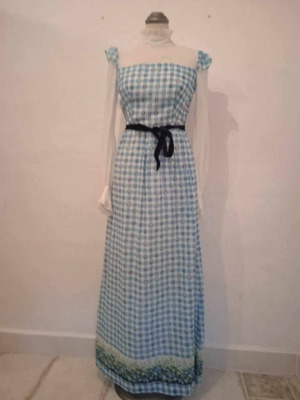 Vintage dress used, cotton 70s from Scotland, size S