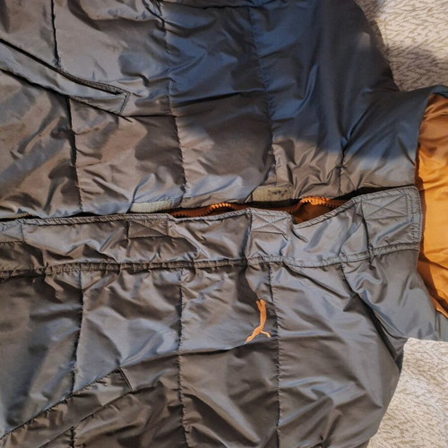 Puma puffer jacket reversible winter medium like new green orange