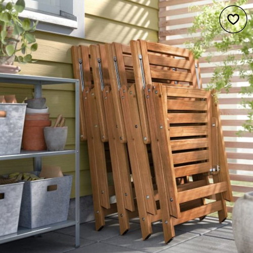 Outdoor dining set like new, table with 4 chairs for balcony or garden