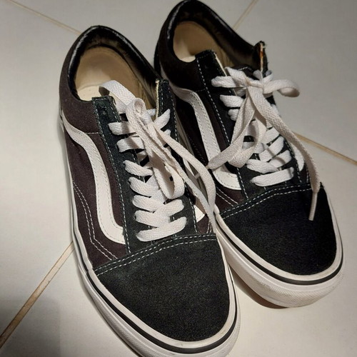 Vans classic sneakers size 38.5 used, black and white