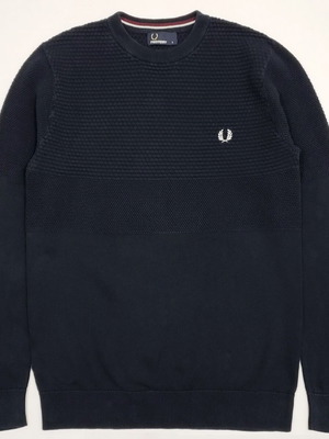 Fred Perry men's cotton sweater used, size XS-S, blue