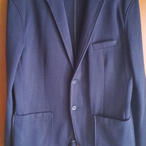 Calliope blue jacket like new, soft weave, spring autumn