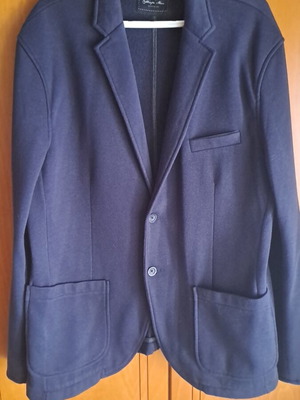 Calliope blue jacket like new, soft weave, spring autumn