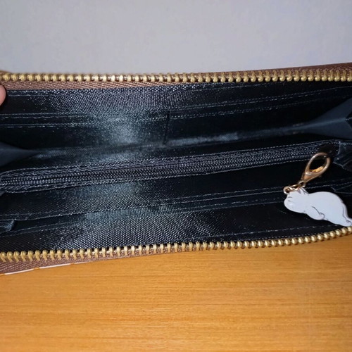 Accessorize women's clutch wallet vintage style new, beige and pink