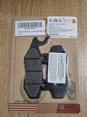 AHL Motorcycle Brake Pads new for Suzuki DR 350 1990-1997