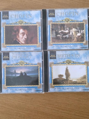 Set of 4 classical music CDs Chopin Mozart Beethoven used