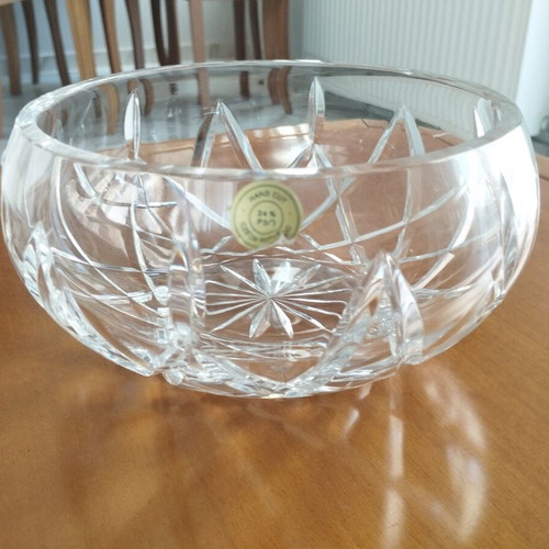 Bohemia crystal bowl 20cm vintage mint condition