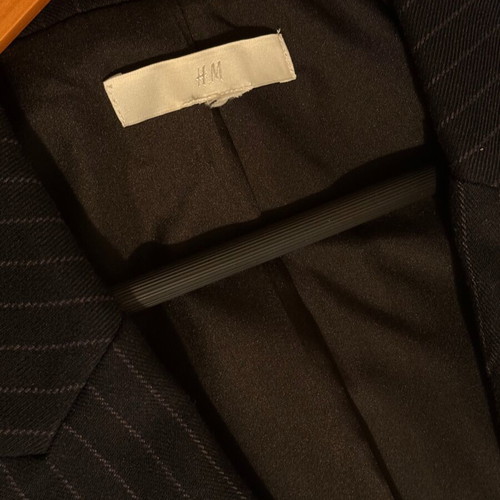 H&M blazer navy blue with white stripes size M like new