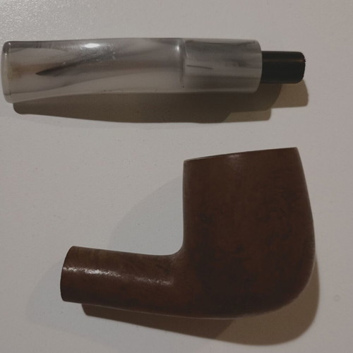 Smoking pipe used with detachable mouthpiece and Pure Greece wooden part