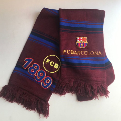 Official Barcelona FC Scarf new, burgundy and blue