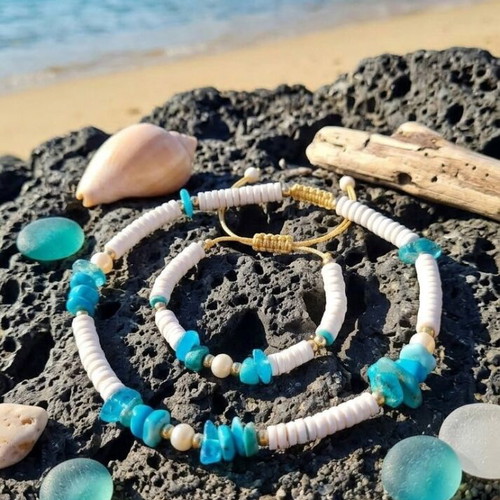 Handmade necklace and bracelet set new