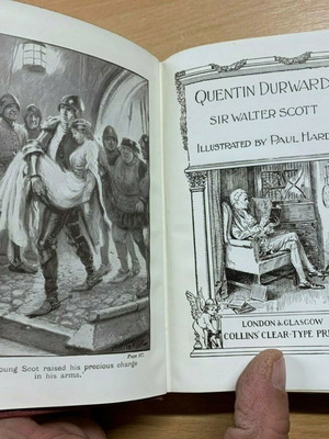 Quentin Durward book by Sir Walter Scott used, small hardback fiction