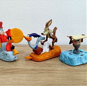 3x Vintage Φιγούρες Looney Tunes Mc Donald's Happy Meal 1995