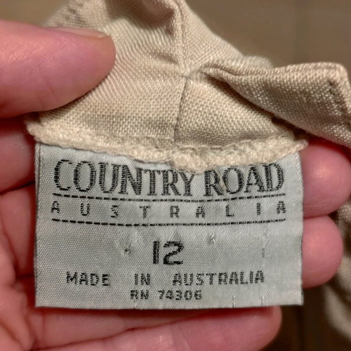Linen pants Country Road used, size M, beige