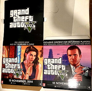 Grand Theft Auto Five Store Promo Display Box Σε πολύ καλή κατάσταση Τιμή 50 ευρώ