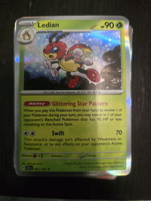 Ledian Holo new Pokemon card