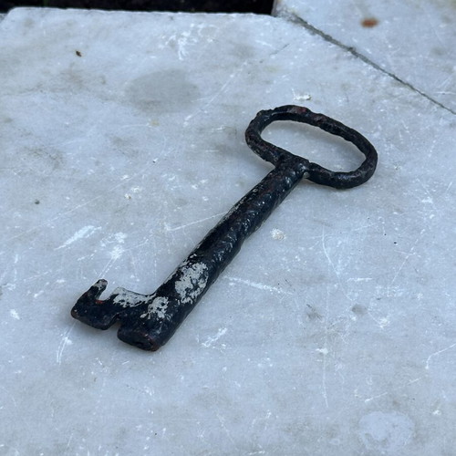 Old Large Metal Key, 12.5 cm