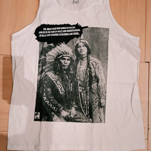 Indian fashion t-shirt new, 100% cotton, size XXL, white
