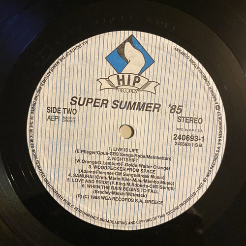 Various Super Summer '85 LP, pop