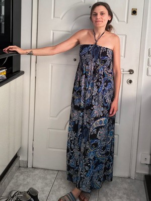 Dress size M-XL like new, colorful