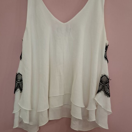 Camisole top Zic Zac like new, black and white, size M