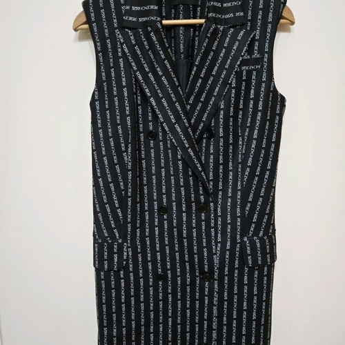 Peace and Chaos set like new, black vest and pants with white stripe