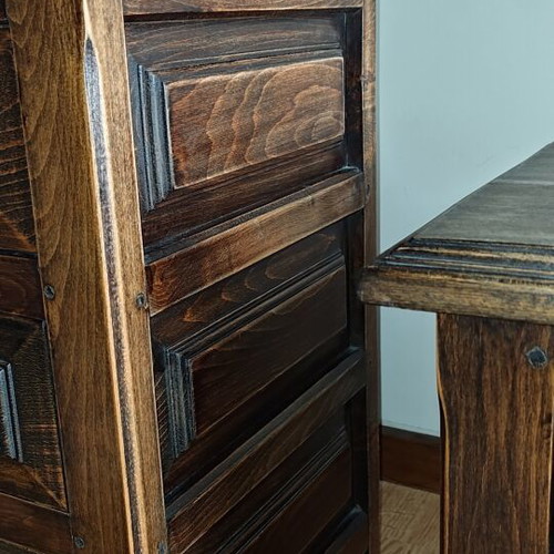 Two nightstands used, solid wood, classic design