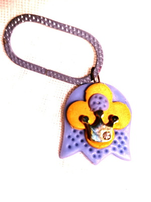 Royale Bell Yellow - Lilac handmade pet jewelry