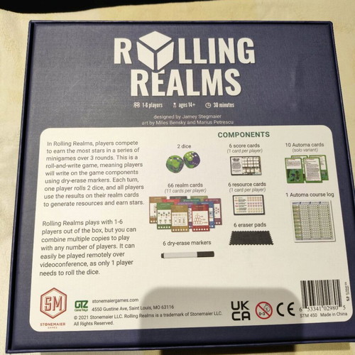 Rolling Realms board game like new