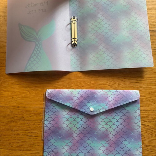 I Believe in Mermaids school set like new with bag and accessories