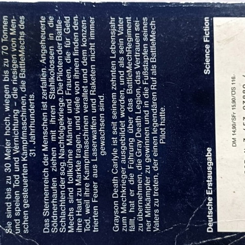 Battletech: Entscheidung am Thunder Rift science fiction novel, like new