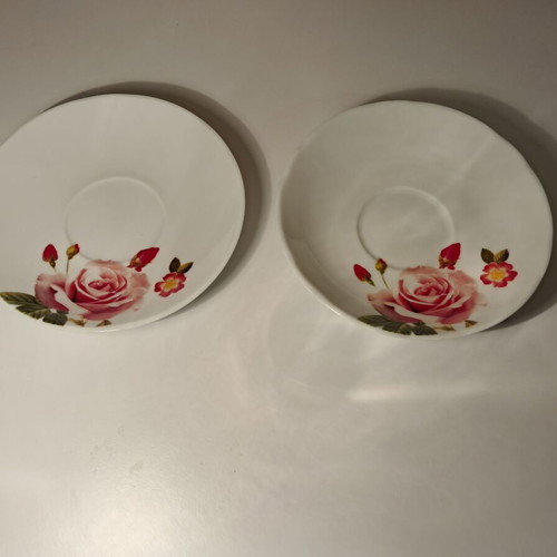 Porcelain saucers set of 2, 13.5 cm, new