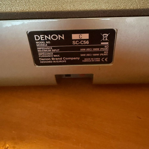 Denon SC-C56 center speaker used, 100W peak
