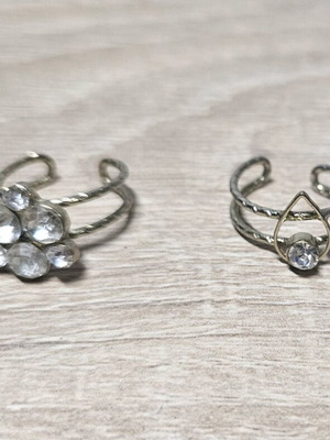 Rings set used, two pieces