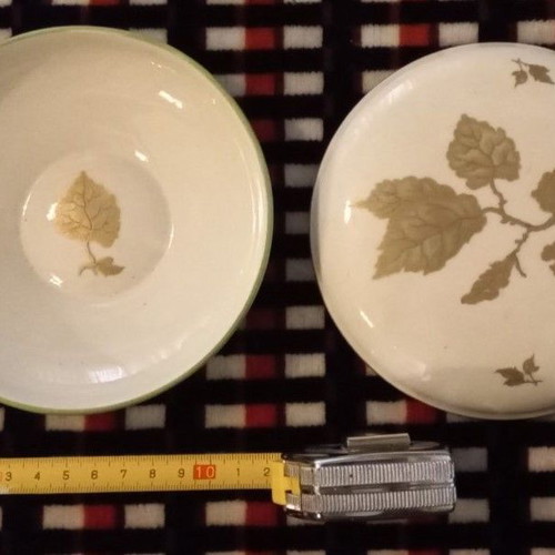 Porcelain round decorative item used Heinrich, diameter 12 cm