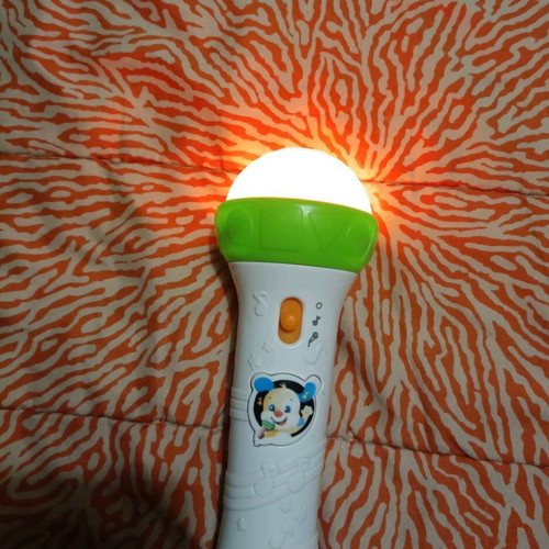Fisher Price microphone used with music