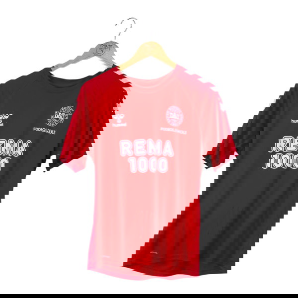 Hummel Denmark ποδοσφαιρική μπλούζα με υπογραφή (M)