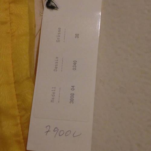 Comma dress 100% silk new, yellow, size 38