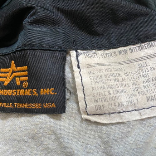Alpha Industries MA-1 XXL black flying jacket used