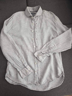 Marc O’ Polo men's linen shirt like new, size L, gray