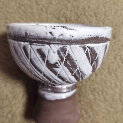Vintage clay vessel used with glaze