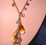 Swarovski vintage necklace gold color
