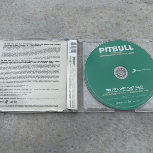 Jennifer Lopez Pitbull We Are One (Ole Ola) CD single like new