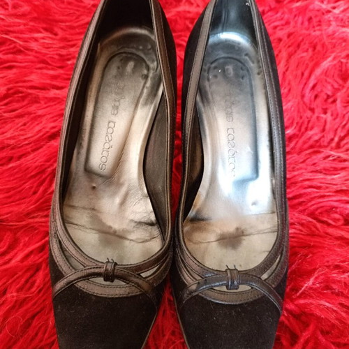 Suede Black Pumps Size 35 Used