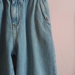 Zara women's baggy jeans medium like new, blue, elastic waist