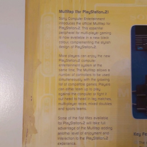 PlayStation 2 Multitap poster used, size A4