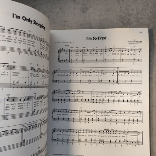 The Beatles Complete vintage sheet music songbook used